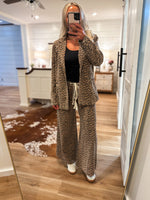 Load image into Gallery viewer, Running Wild Leopard Denim Blazer
