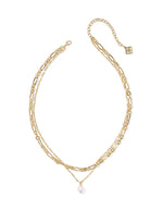 Load image into Gallery viewer, Ashton Freshwater Pearl Gold Multi Strand Necklace
