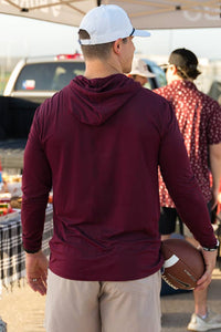 Performance Burleobo Hoodie - Maroon