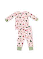 Load image into Gallery viewer, Christmas Dogs Pink L/S Loungewear Set
