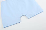 Load image into Gallery viewer, Light Blue Easter Smocked Shortalls

