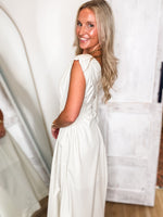 Load image into Gallery viewer, Pretty Things Ecru Midi Dress
