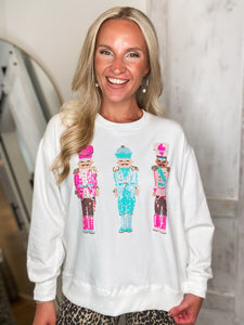 Sarah Three Nutcrackers Sweatshirt - Mary Square
