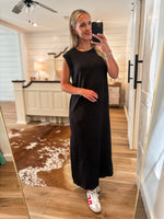 Load image into Gallery viewer, Found You Black Luxe Butter Pullover Maxi Dress
