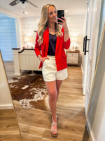 Load image into Gallery viewer, The Reason Off White Trouser Shorts
