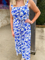 Load image into Gallery viewer, Day In The Life Blue Floral Midi Dress
