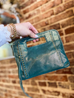 Load image into Gallery viewer, Ace Evergreen Shimmer Clutch Purse

