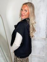 Load image into Gallery viewer, Gotta Have It Black Button Down Vest
