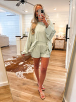 Load image into Gallery viewer, Breaking Away Mint Stripe L/S Top

