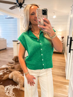 Load image into Gallery viewer, Enough For Me Kelly Green S/S Sweater
