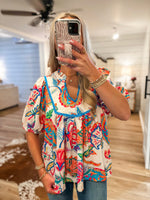 Load image into Gallery viewer, Drawn To You Multi Paisley Blouse
