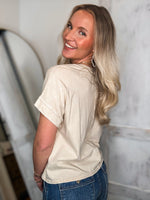 Load image into Gallery viewer, Expect It Taupe Cropped Tee
