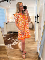 Load image into Gallery viewer, By Chance Pink Printed Mini Dress
