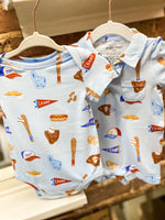 Load image into Gallery viewer, Angel Dear Baseball Polo Shortie
