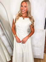 Load image into Gallery viewer, Pretty Things Ecru Midi Dress

