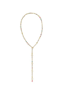 Mini Elisa Abbie Multi Mix Gold Strand Necklace
