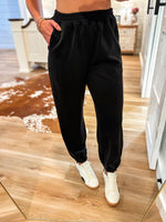 Load image into Gallery viewer, Set The Tone Black Modal Pullover &amp; Jogger Pant Set
