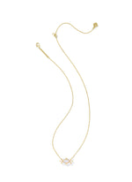Load image into Gallery viewer, Lindy Rae Elisa White Opalite Crystal Gold Pendant Necklace
