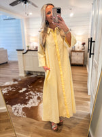 Load image into Gallery viewer, Sweet Sound Lemon Gingham Maxi Dress
