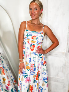 Sundazed White Multi Floral Midi Dress
