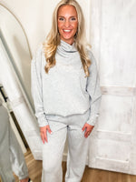 Load image into Gallery viewer, Set The Tone Heather Gray Modal Pullover &amp; Jogger Set
