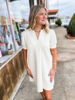 Load image into Gallery viewer, Always Affectionate Ivory Textured Dress
