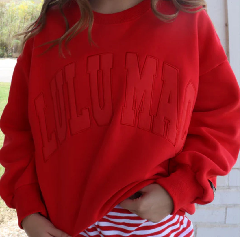 Lulu Mac Red Sweatshirt