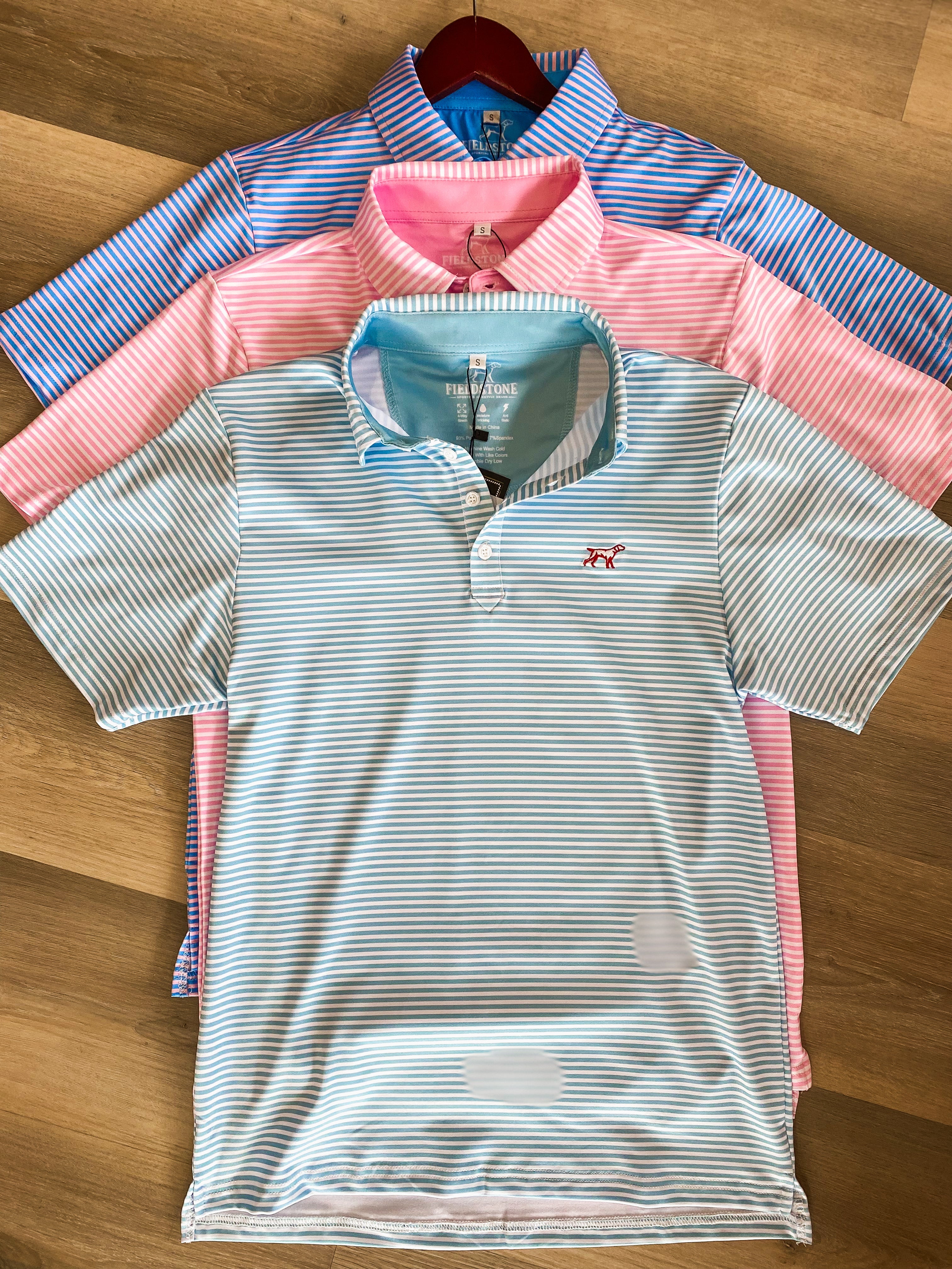 The Marshall Fieldstone Polo, Pink & White