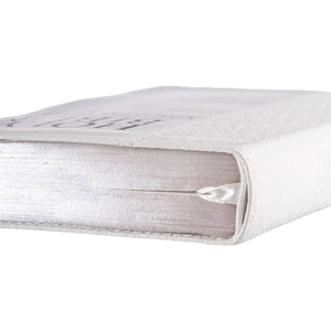 KJV Bible Compact Faux Leather, White