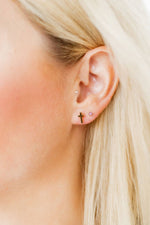 Load image into Gallery viewer, Screwback Stud Earrings - Catherine Cross
