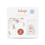 Load image into Gallery viewer, Hello World Blanket &amp; Knotted Hat - Vintage Bears
