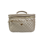 Load image into Gallery viewer, Classic Train Case - Pearl Quilted
