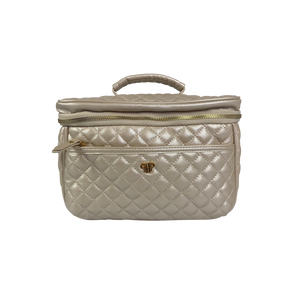 Classic Train Case - Pearl Quilted