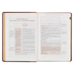 Load image into Gallery viewer, NLT, The Spiritual Growth Bible Faux Leather, Brown/Ginger
