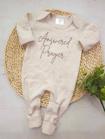 Load image into Gallery viewer, Baby Romper | Answered Prayers Oatmeal
