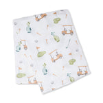 Load image into Gallery viewer, Classic Muslin Swaddle - Golf
