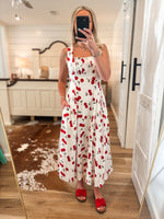 Load image into Gallery viewer, So Sweet Cherry Print Midi Dress
