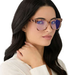 Load image into Gallery viewer, Willa - Cream Tortoise Blue Light Diff Readers + 3.0 Power
