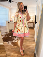 Load image into Gallery viewer, Letting Go Ivory Floral THML Mini Dress

