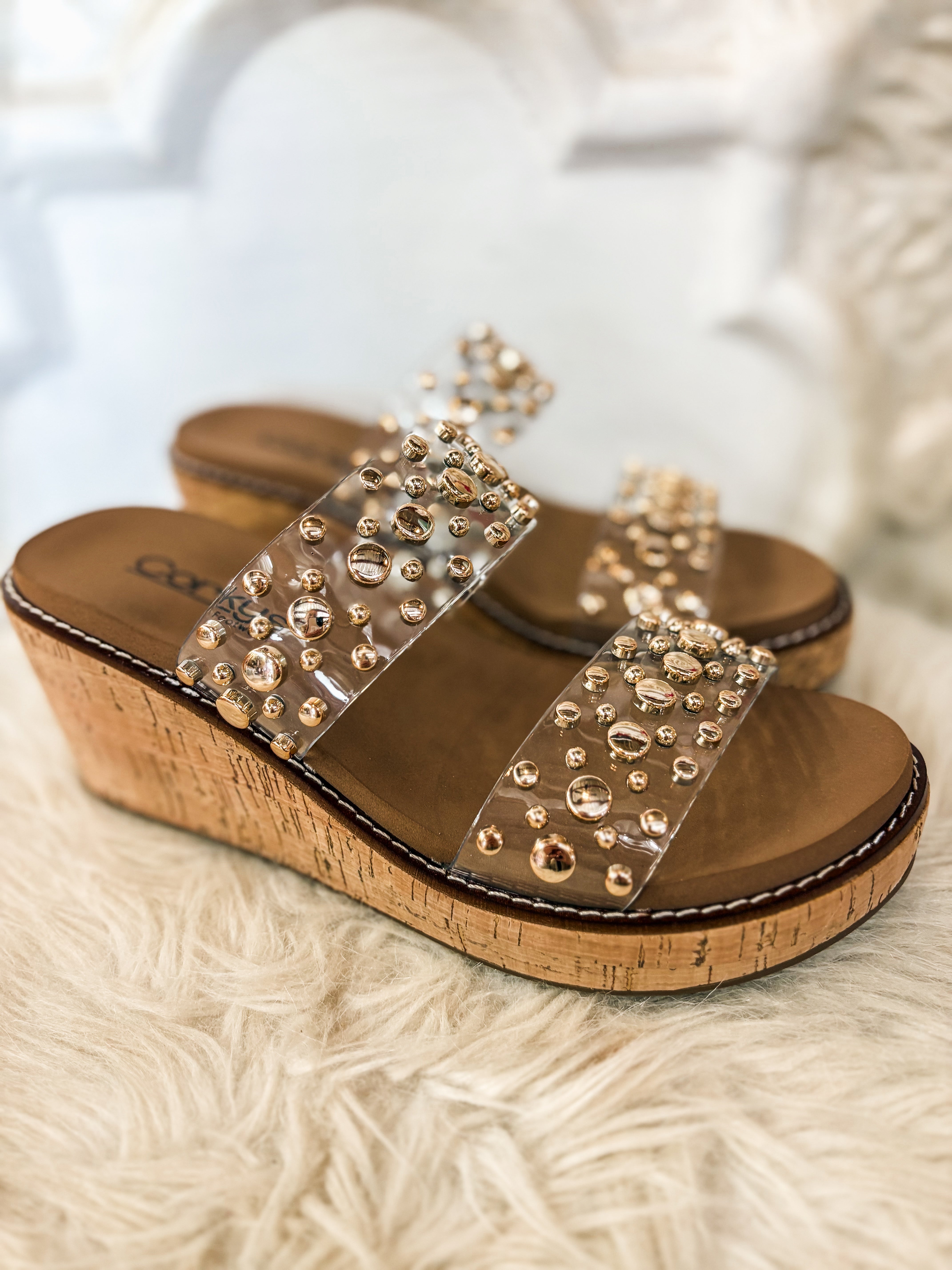 Bad Habit Clear Corkys Wedge