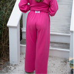 Load image into Gallery viewer, Lulu Mac Terry Cloth Pant - Hot Pink
