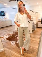 Load image into Gallery viewer, So Sweet White Smocked Tee
