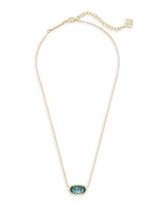 Elisa London Blue Pendant Gold Necklace