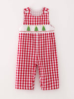 Load image into Gallery viewer, Christmas Tree Smocked Romper
