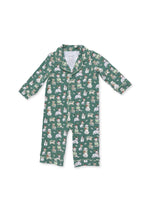 Load image into Gallery viewer, Christmas Dogs Green Coat Romper
