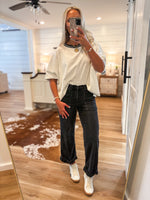 Load image into Gallery viewer, What Else White &amp; Black Polka Dot Tee
