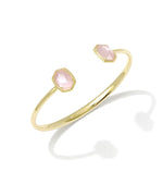 Load image into Gallery viewer, Daphne Lt Pink Mother of Pearl Gold Grame Cuff
