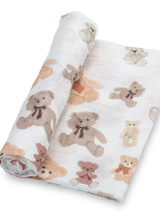 Bear Hugs Baby Swaddle Blanket