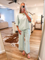 Load image into Gallery viewer, How Good Lilac/Mint S/S Tee &amp; Lounge Pant
