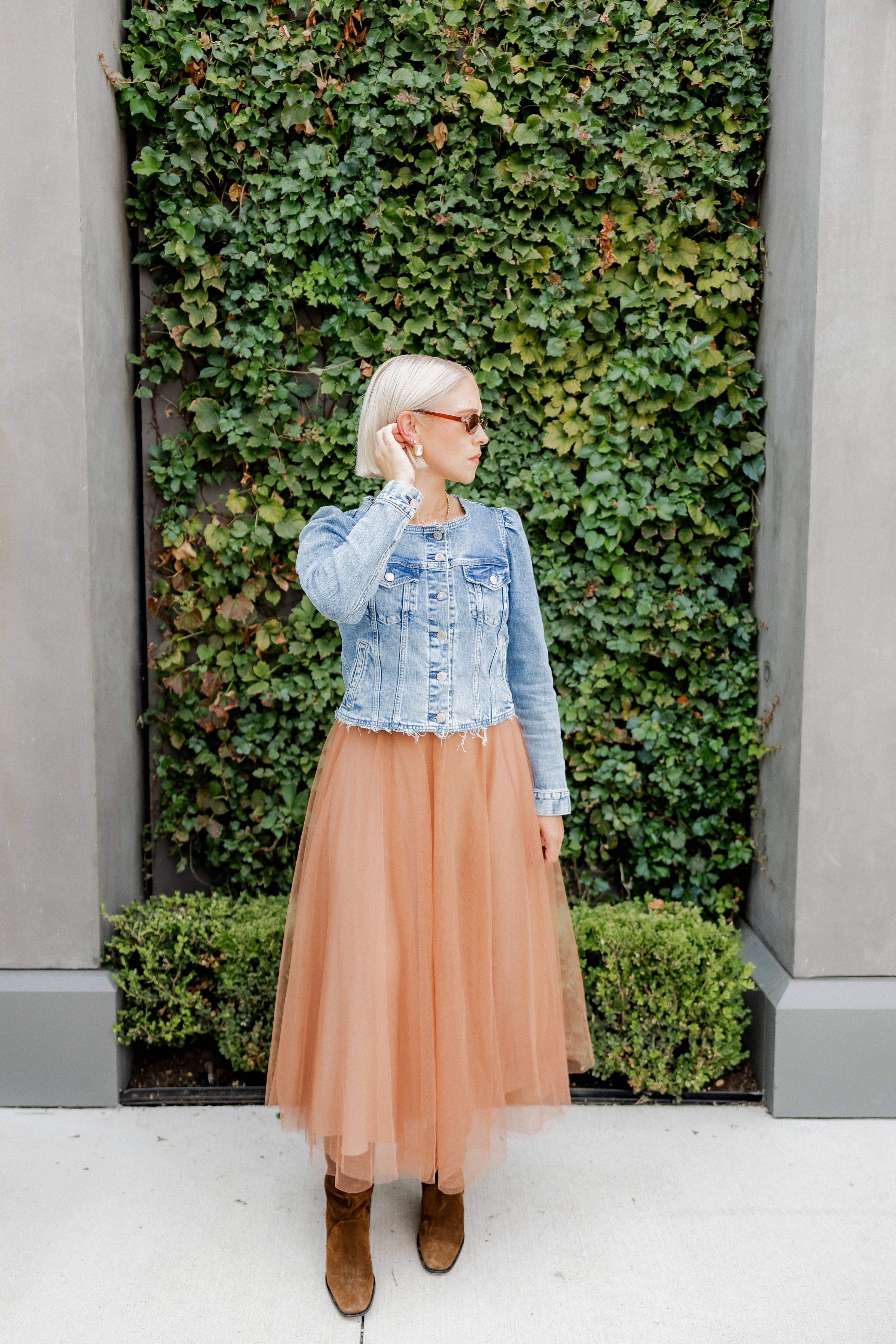 Eva Statement Earrings - Brown